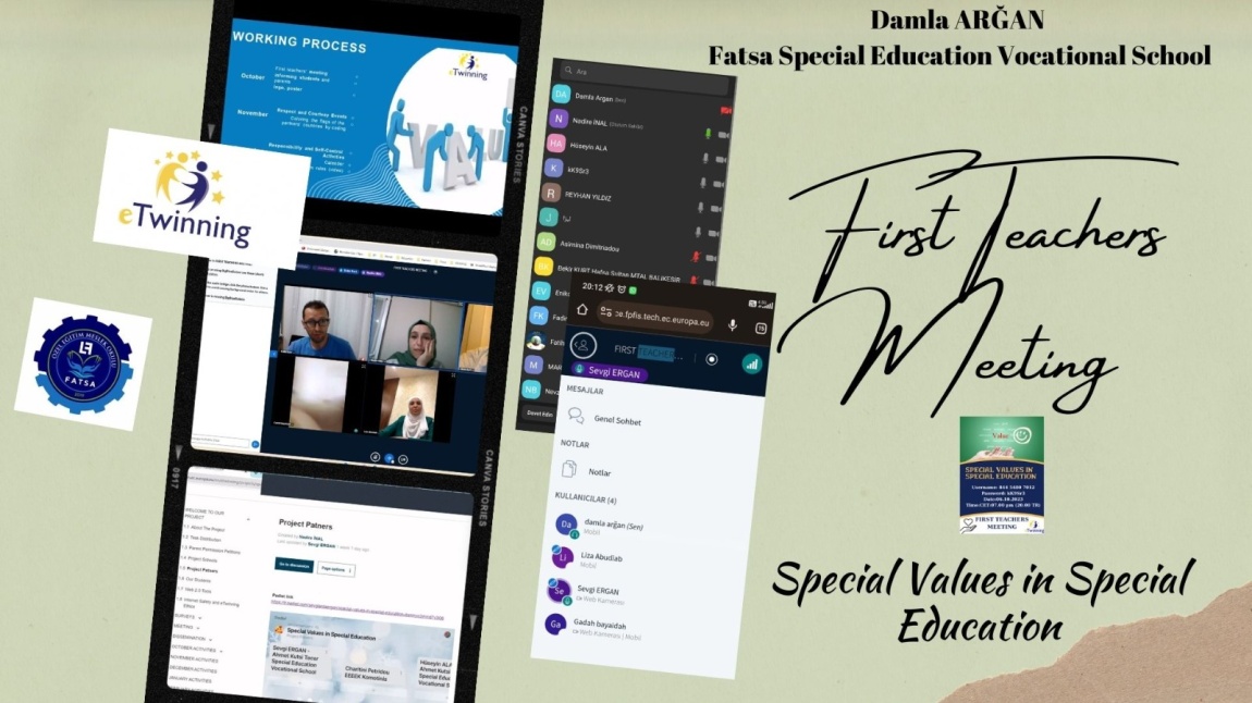 Special Values in Special Education projesi eTwinning  